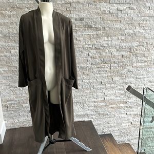 Dark Sage Green Overcoat/Kimono style piece.